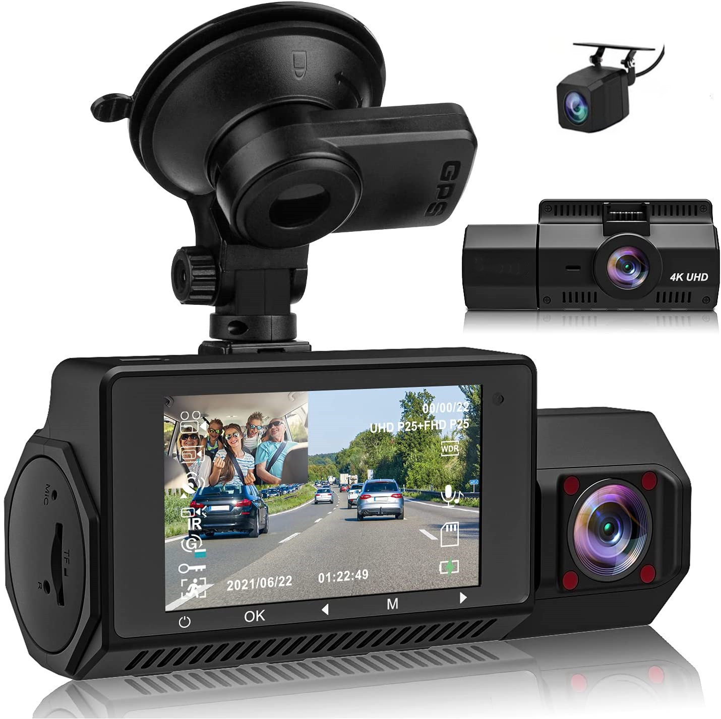 4K HD WiFi Dashcam with Enhanced Night Vision