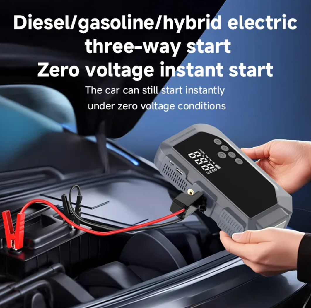 12V Auto Jump Starter with Air Compressor